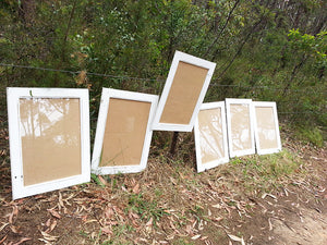 Square White Picture Frames Shabby Chic look Custom Framing at Wombat Frames Australia