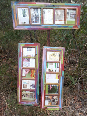 Rustic Wooden Picture Frame for 5 Photos in many sizes made in Australian recycled timber