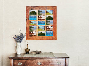 Multi Picture Frame made with Eco Friendly Recycled Timber at Wombat Frames