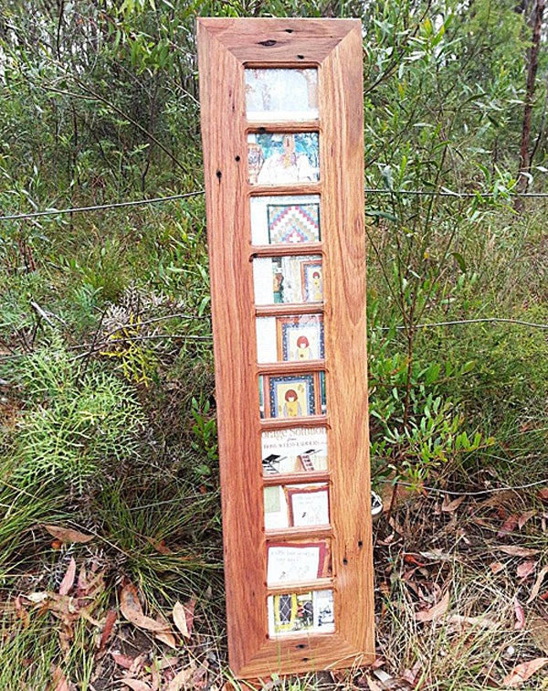 Salvaged Wooden Photo Frame with 10 Photos in Australian recycled timber