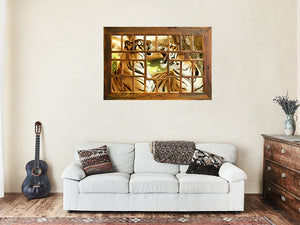 Large Wooden Multi Photo Frame made in Australia using Eco Friendly Recycled Timber