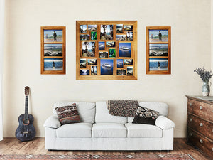 Multi Photo Collage Frames handmade with authentic Recycled Australian Timbers