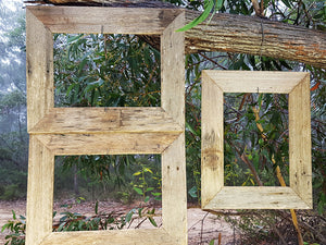 Weathered Rustic Grey Fence look Eco Friendly Recycled Australian Timber A4 Single Photo Frames