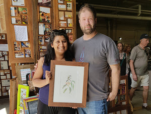 Custom made Picture Frame for Botanical Art in Eco Friendly Recycled Australian Timber