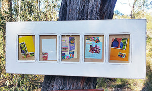 Rustic Wooden Picture Frame for 5 Photos in many sizes made in Australian recycled timber